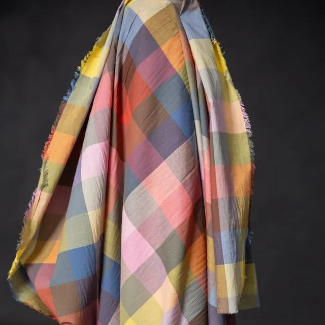 Merchant & Mills Organic Cotton - Bilberry Watercolour Check