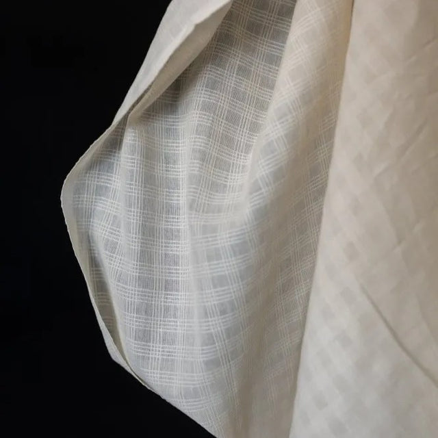 Merchant & Mills Checkered Stripe - Natural Indian Cotton