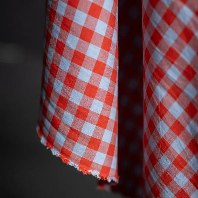 Merchant & Mills Linen + Organic Cotton Blend - Hot Candy Gingham