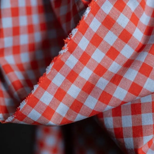 Merchant & Mills Linen + Organic Cotton Blend - Hot Candy Gingham