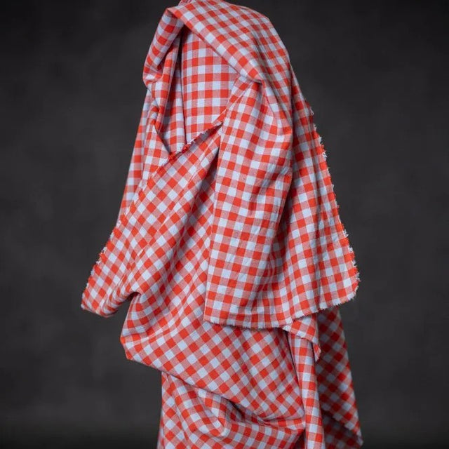 Merchant & Mills Linen + Organic Cotton Blend - Hot Candy Gingham