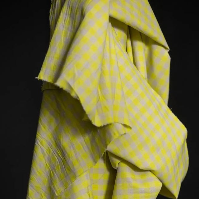 Merchant & Mills Linen + Organic Cotton Blend - Neon Fizz Gingham