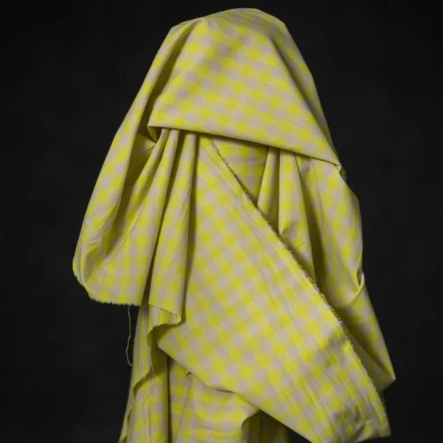 Merchant & Mills Linen + Organic Cotton Blend - Neon Fizz Gingham