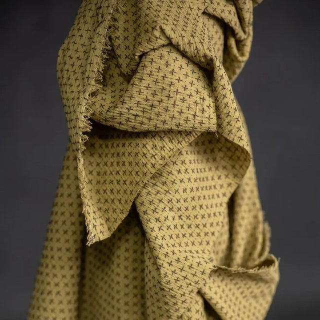 Merchant & Mills Indian Cotton - Salto Green Cross Stitch