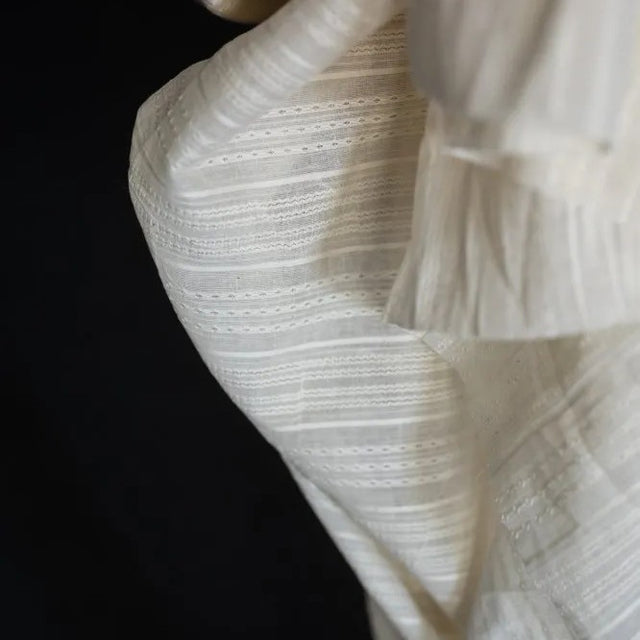 Merchant & Mills Sampler Stripe Sheer - Natural Indian Cotton