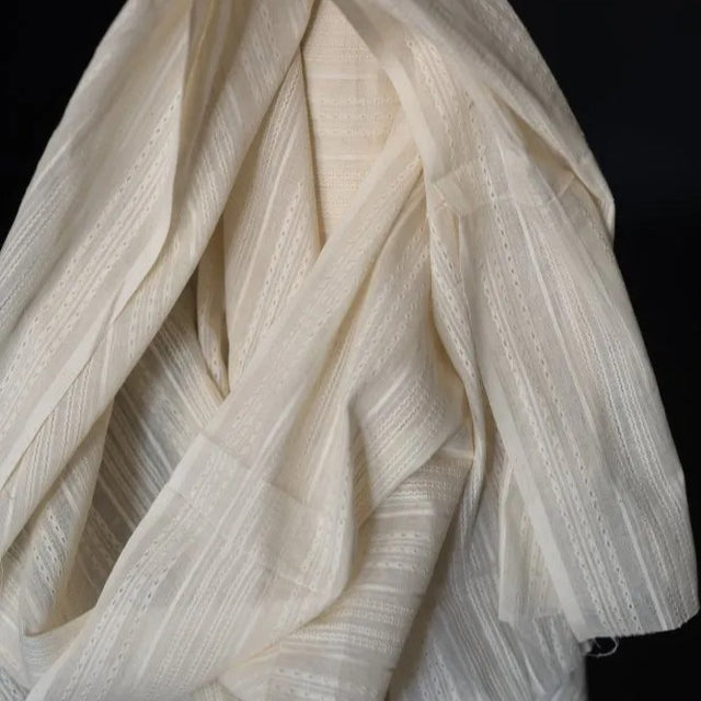 Merchant & Mills Sampler Stripe Sheer - Natural Indian Cotton