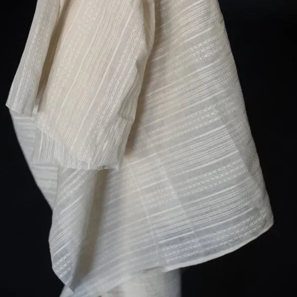Merchant & Mills Sampler Stripe Sheer - Natural Indian Cotton