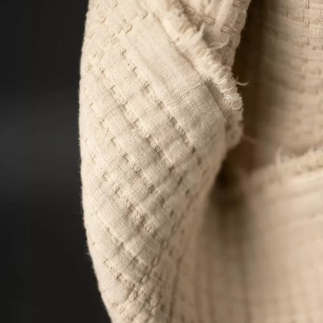 Merchant & Mills Cotton Jacquard - Soft Stitch Ecru