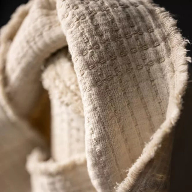 Merchant & Mills Cotton Jacquard - Soft Stitch Ecru