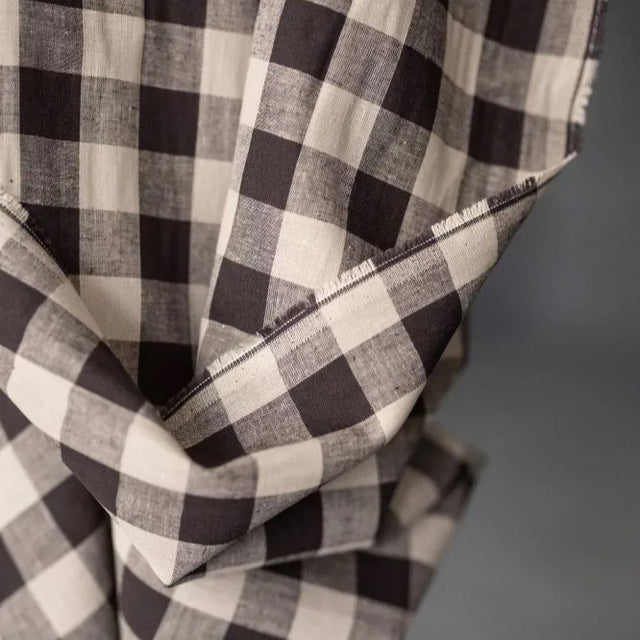 Merchant & Mills Linen + Cotton Blend - Liquorice Gingham