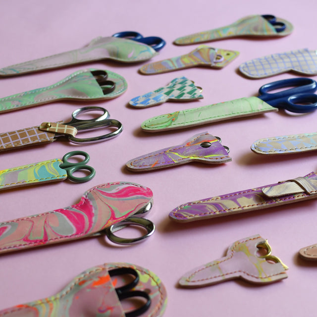Nov 7th - Leather Marbling and Scissor Sheath Workshop with Ochre Lea