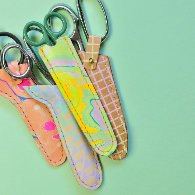 Nov 7th - Leather Marbling and Scissor Sheath Workshop with Ochre Lea