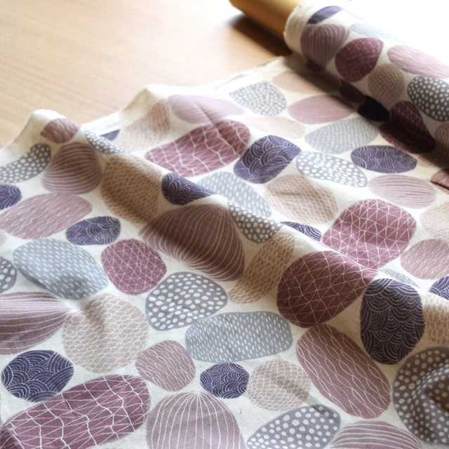 Bookhou Pathway Stones - Cotton + Linen Blend - Purple