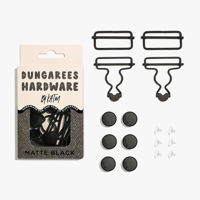Kylie and the Machine Dungarees Hardware Kit - Matte Black