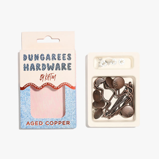 Kylie and the Machine Dungarees Hardware Kit - Aged Copper