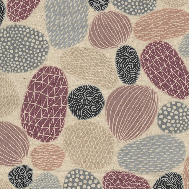 Bookhou Pathway Stones - Cotton + Linen Blend - Purple