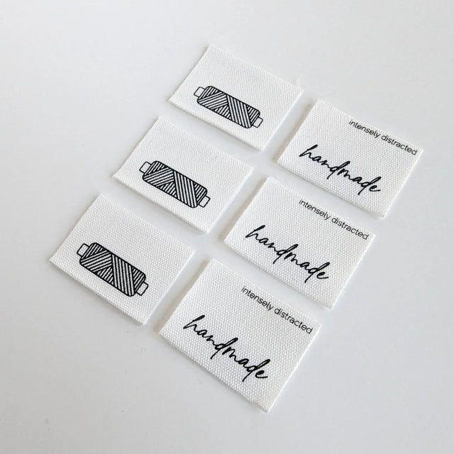 Intensely Distracted Labels - "Handmade/Thread"