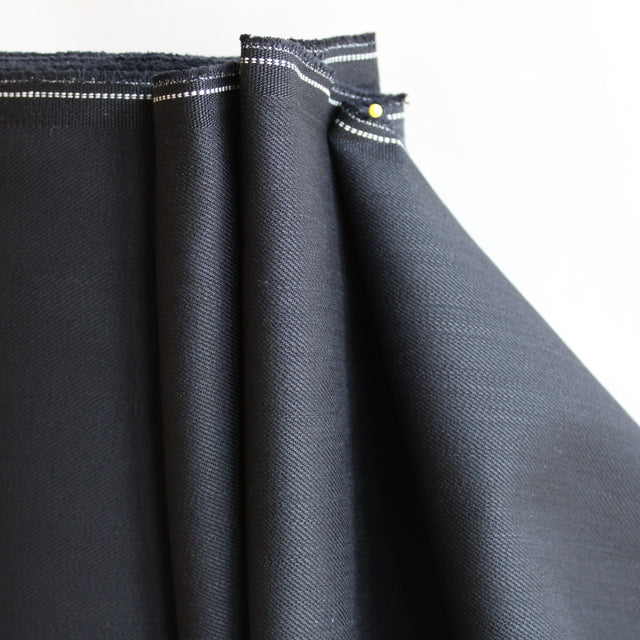 Deadstock - Kuroki 10.6oz Stretch Raw Denim - Jet Black