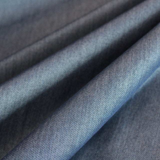 Nihon Menpu - 4.5oz Cotton Wool Blend Shirting - Indigo