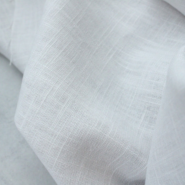 Washed Linen + Cotton Blend - Light Grey