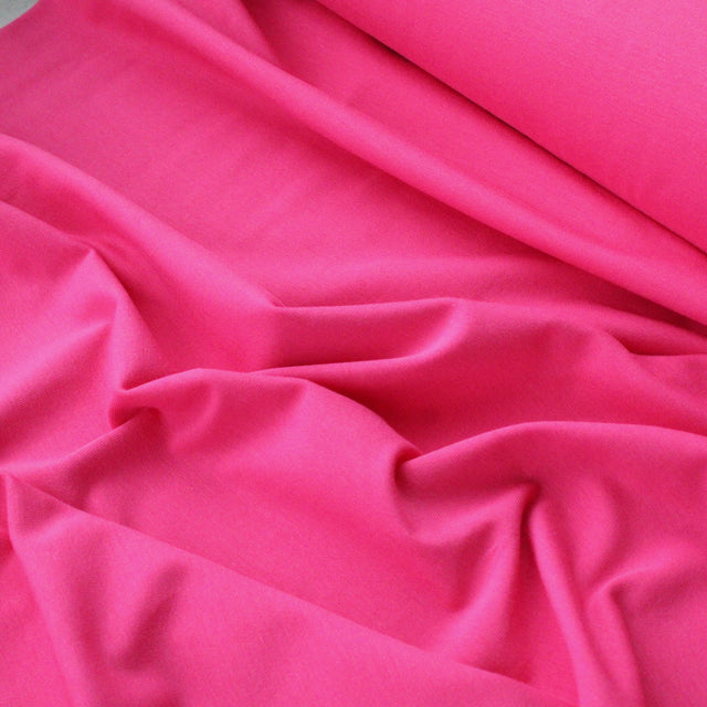 Organic Cotton Jersey - Fuchsia