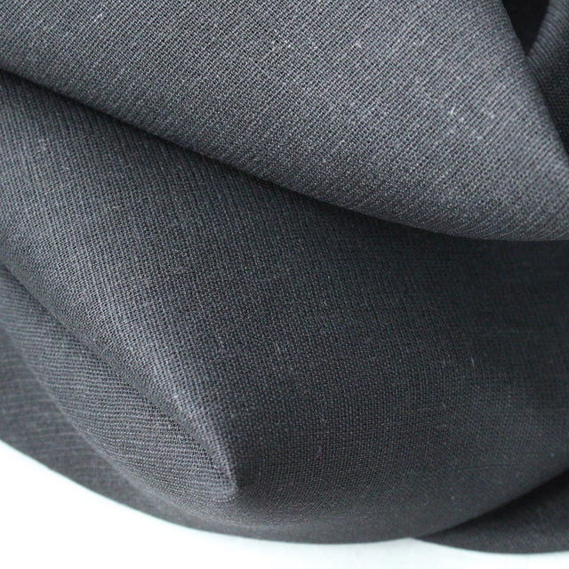 Linen Viscose Stretch - Black