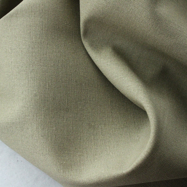 Linen Viscose Stretch - Moss Green