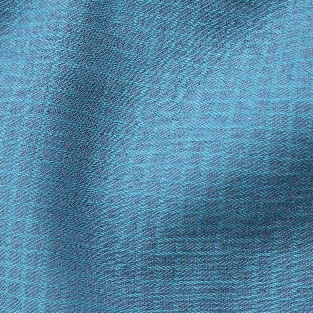 Yarn Dyed Linen + Cotton Blend - Ocean Jacquard