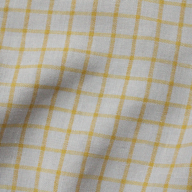 Yarn Dyed Linen + Cotton Blend - Fog Pistachio Check