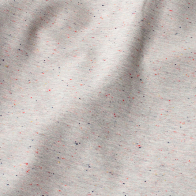 Cotton Speckled Sweat - Ecru Melange