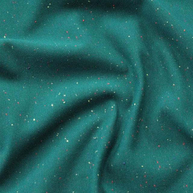 Cotton Speckled Sweat - Dark Cyan