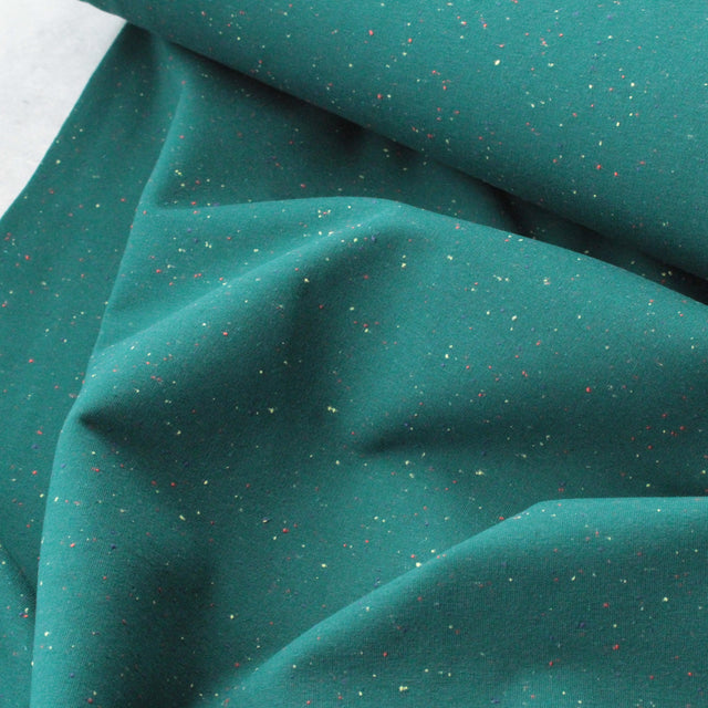 Cotton Speckled Sweat - Dark Cyan