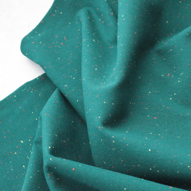 Cotton Speckled Sweat - Dark Cyan