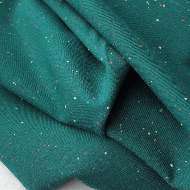 Cotton Speckled Sweat - Dark Cyan