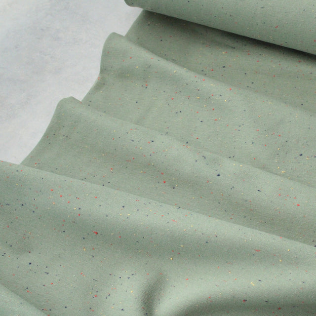 Cotton Speckled Sweat - Light Green