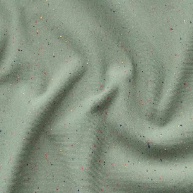 Cotton Speckled Sweat - Light Green