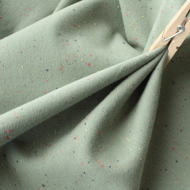 Cotton Speckled Sweat - Light Green