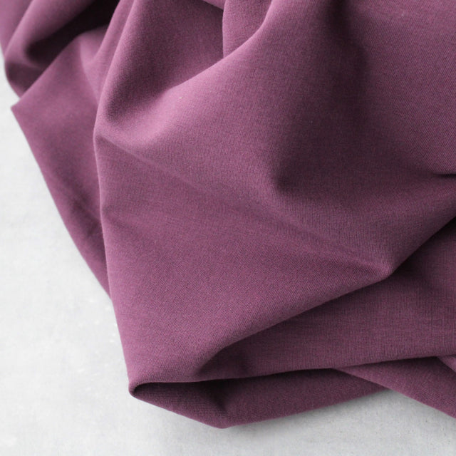 Organic Cotton Soft Sweat - Aubergine