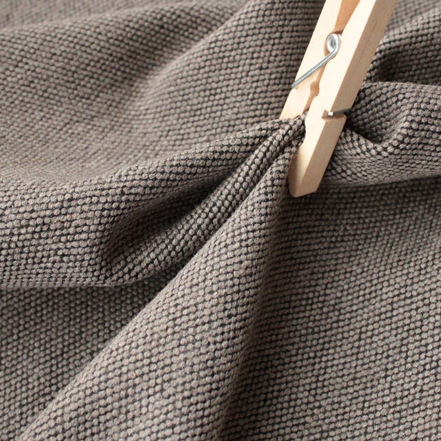 Italian Deadstock Wool Blend - Taupe Stretch Tweed