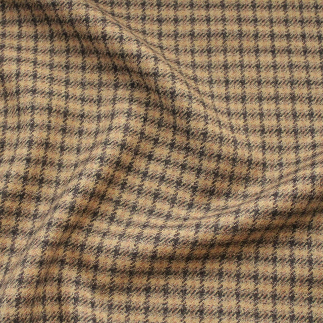 Italian Deadstock Wool - Brown Plaid