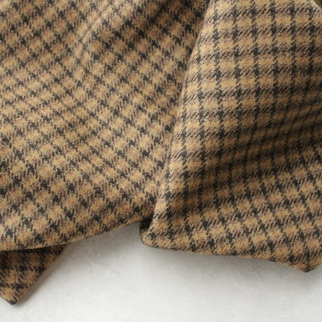 Italian Deadstock Wool - Brown Plaid