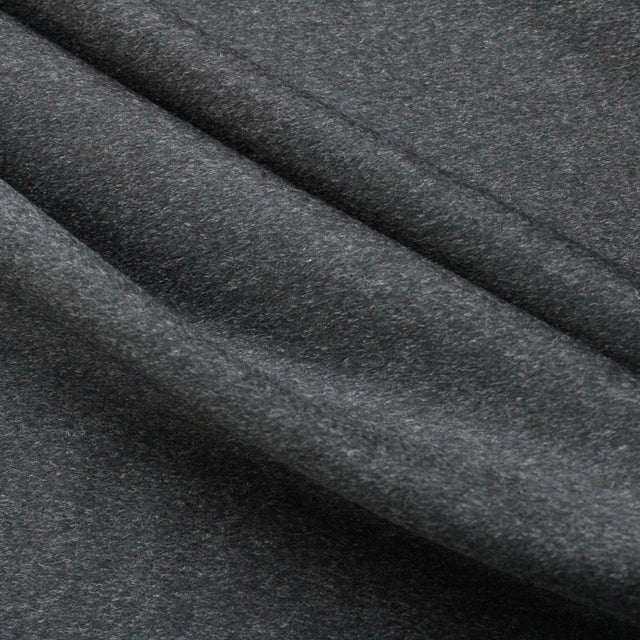 100% Wool Coating - Charcoal Melange