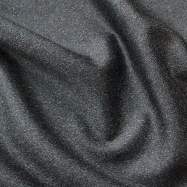 100% Wool Coating - Charcoal Melange