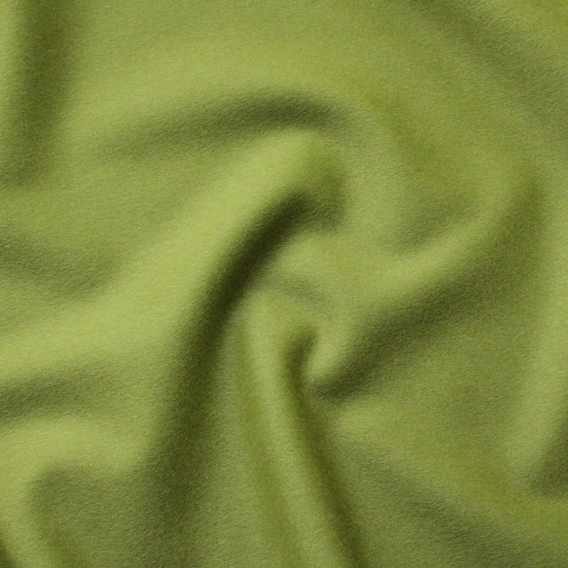 100% Wool Coating - Lime