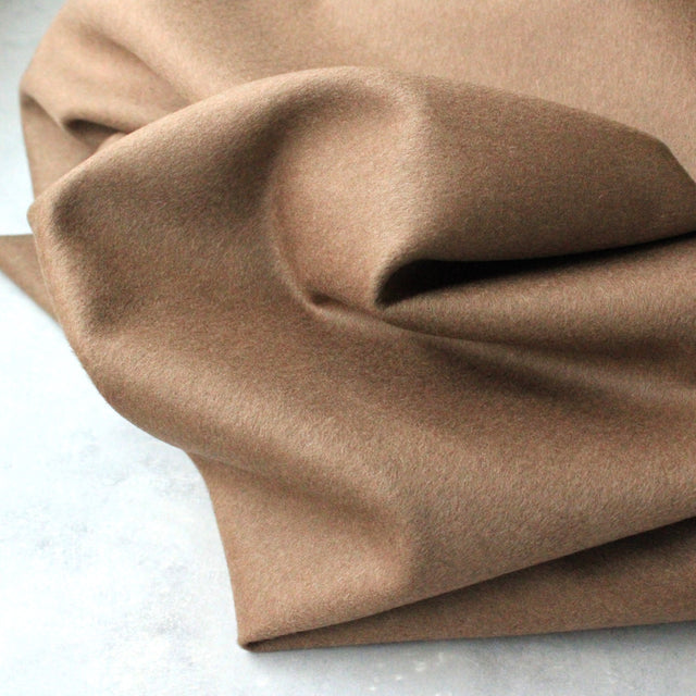 100% Wool Coating - Mocha