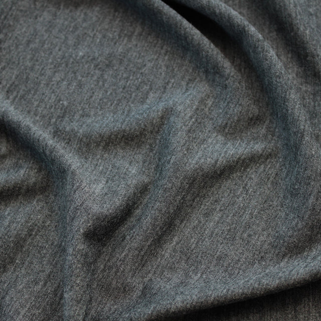 Merino Wool Jersey - Charcoal Marle