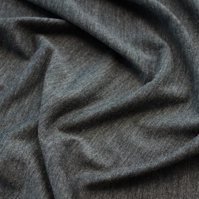 Merino Wool Jersey - Charcoal Marle