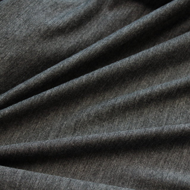 Merino Wool Jersey - Charcoal Marle