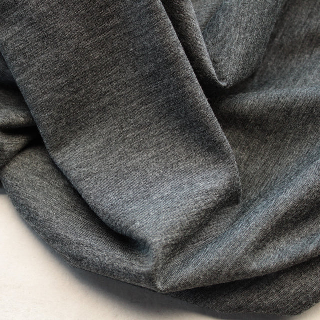 Merino Wool Jersey - Charcoal Marle