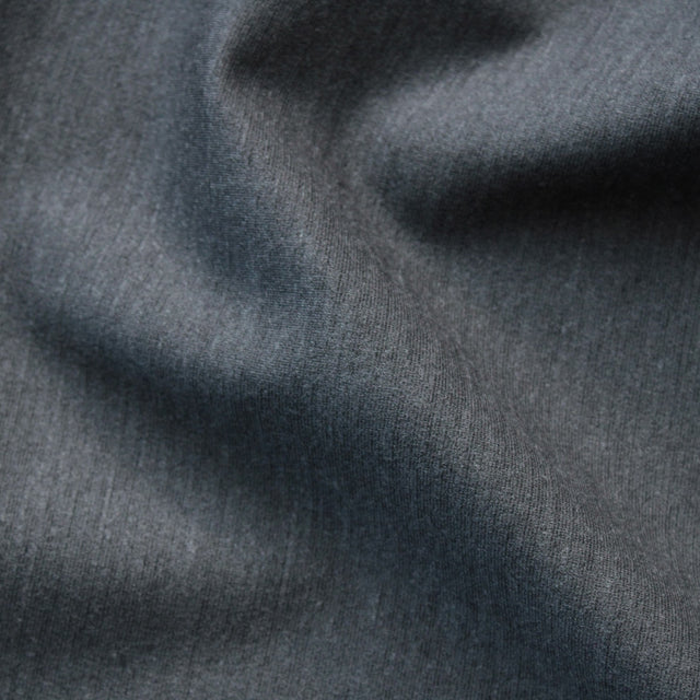 Merino + Tencel Blend Wool Ponte - Charcoal Marle